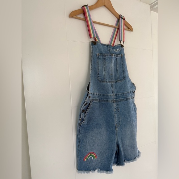 Target Take Pride Queen Denim Overalls, adult size small. - Picture 2 of 9